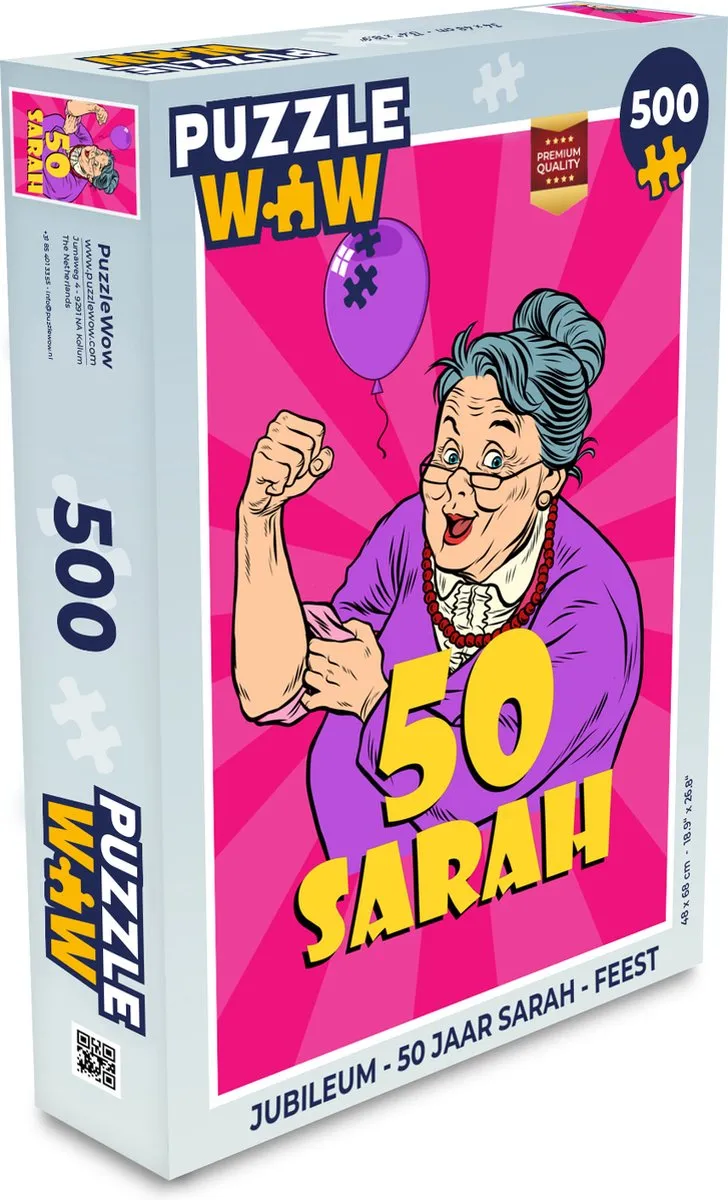 PuzzleWow Jubileum Sarah Legpuzzel 500 Stuks