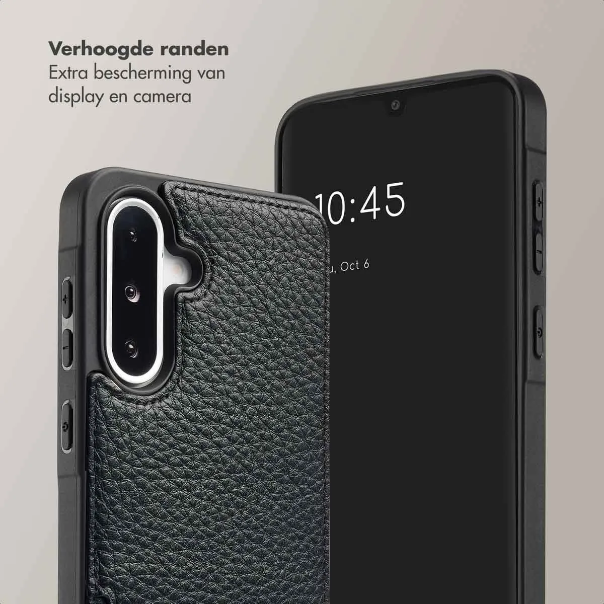 Selencia Hoesje Samsung Galaxy A36/A56 - 2 Pasjes - Zwart