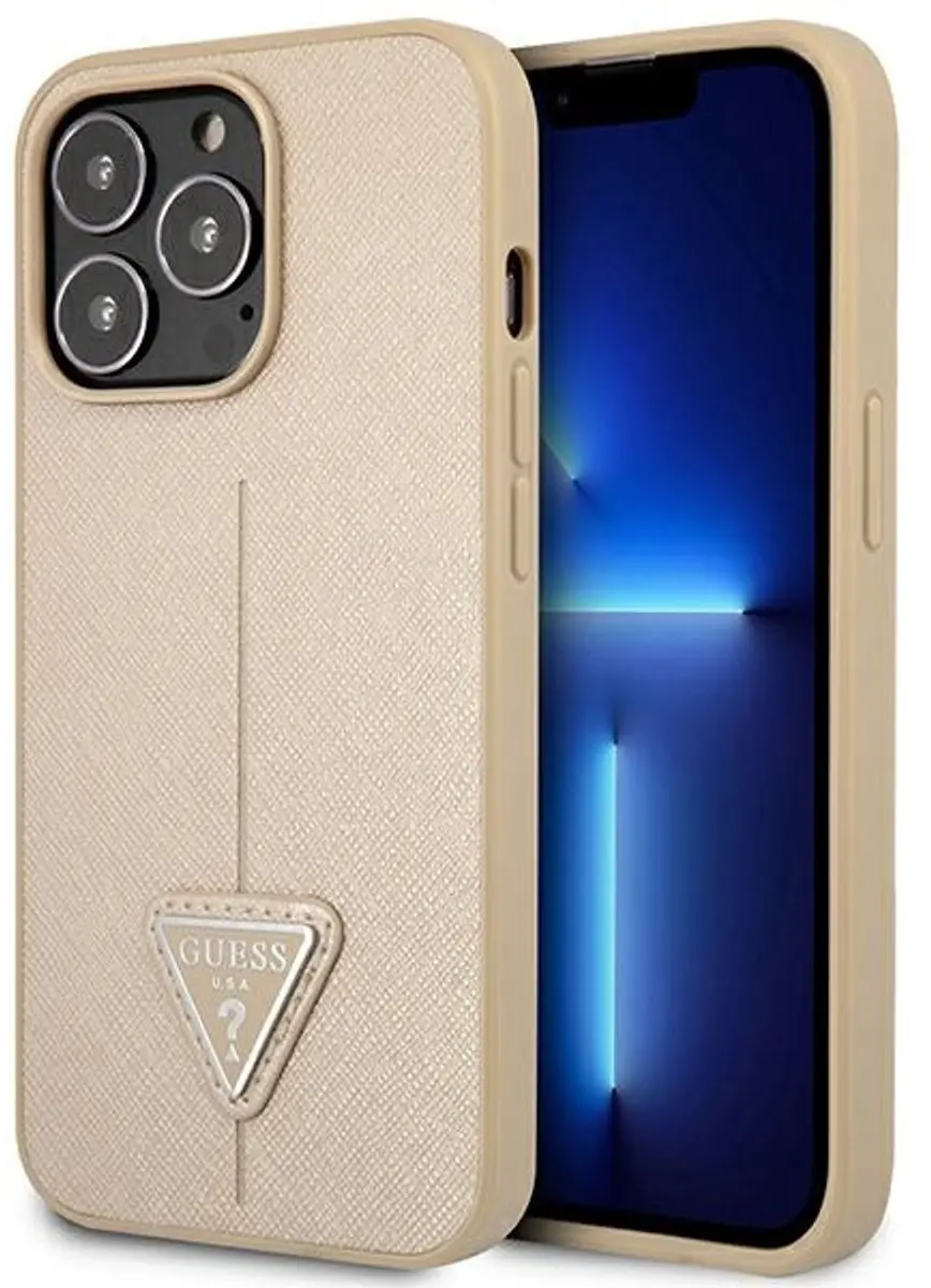 Guess Saffiano iPhone 14 Pro Hoes