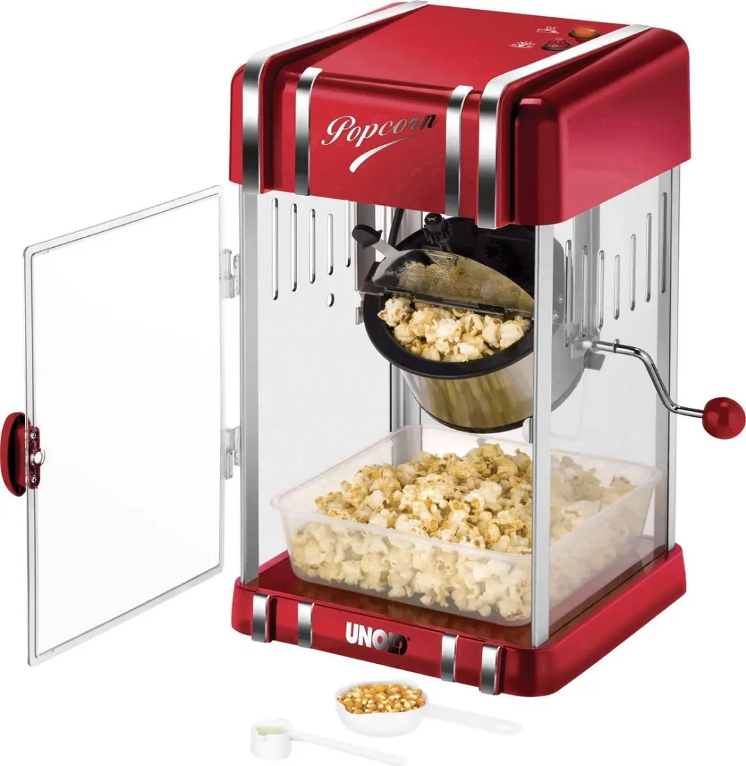 Unold 48535 Popcornmaker - Zilver/Rood