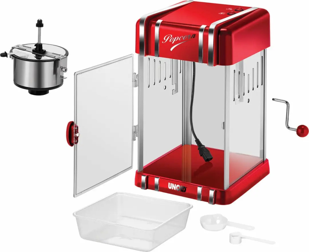 Unold 48535 Popcornmaker - Zilver/Rood