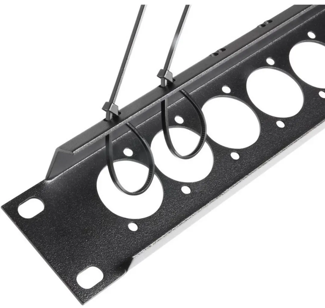 Adam Hall 872225 19" Rackpaneel 16x XLR - Zwart - afbeelding 2 van 2