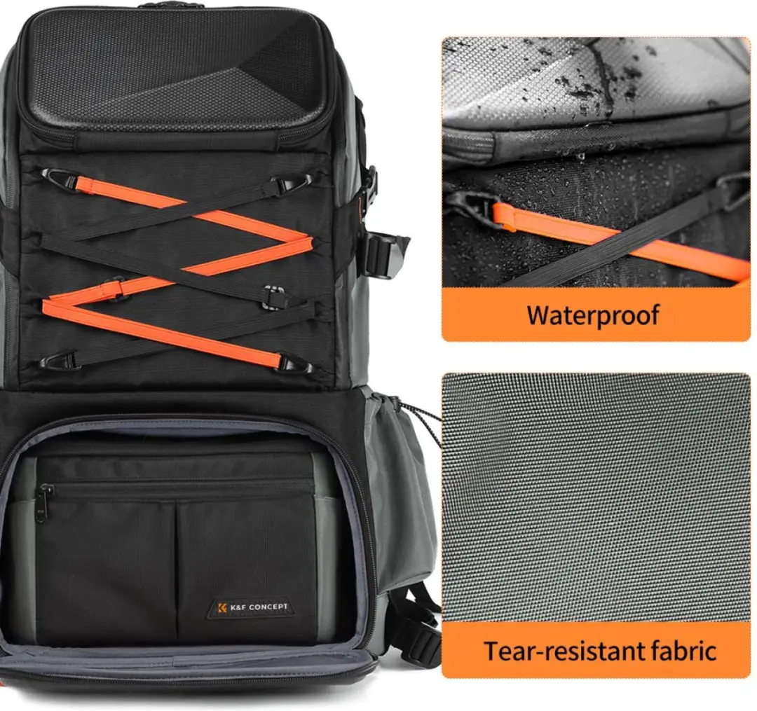 K&F Concept Pro Beta Backpack 32L Rugzak - XL - Zwart/grijs
