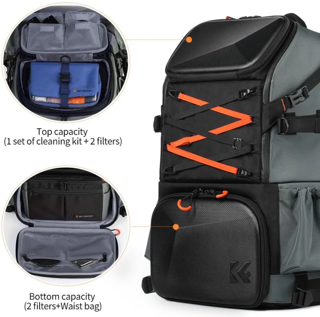 K&F Concept Pro Beta Backpack 32L Rugzak - XL - Zwart/grijs