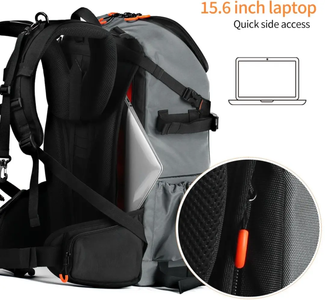K&F Concept Pro Beta Backpack 32L Rugzak - XL - Zwart/grijs