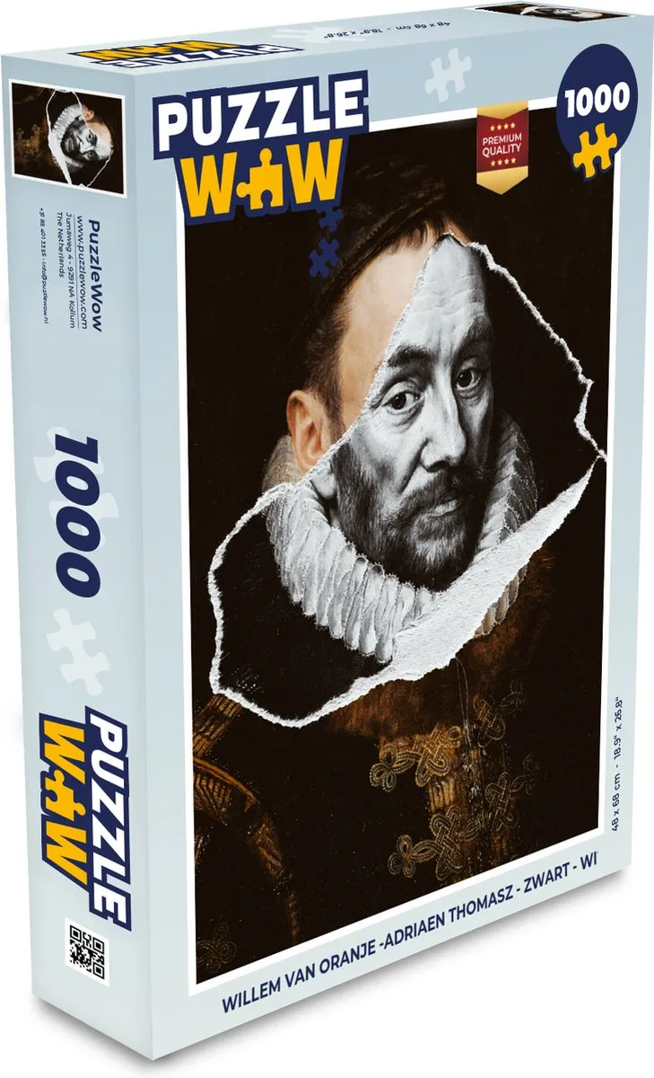 PuzzleWow Willem van Oranje Legpuzzel 1000 Stuks