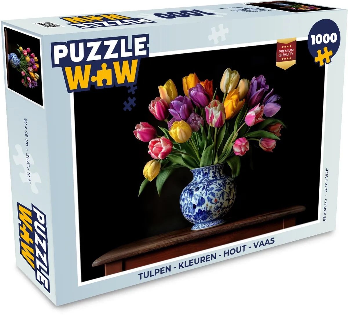 PuzzleWow Tulpen Legpuzzel 1000 Stuks