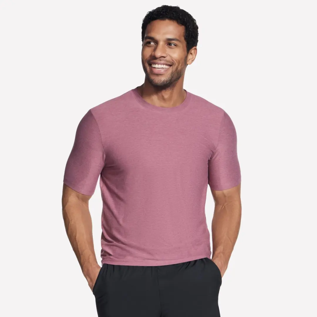 Skechers Go Dri All Day Tee, Mannen, Rood, T-shirt, maat: L