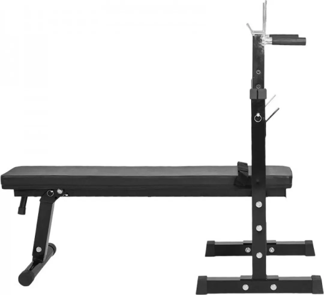Gorilla Sports Halterbank 100kg met halterset - Zwart