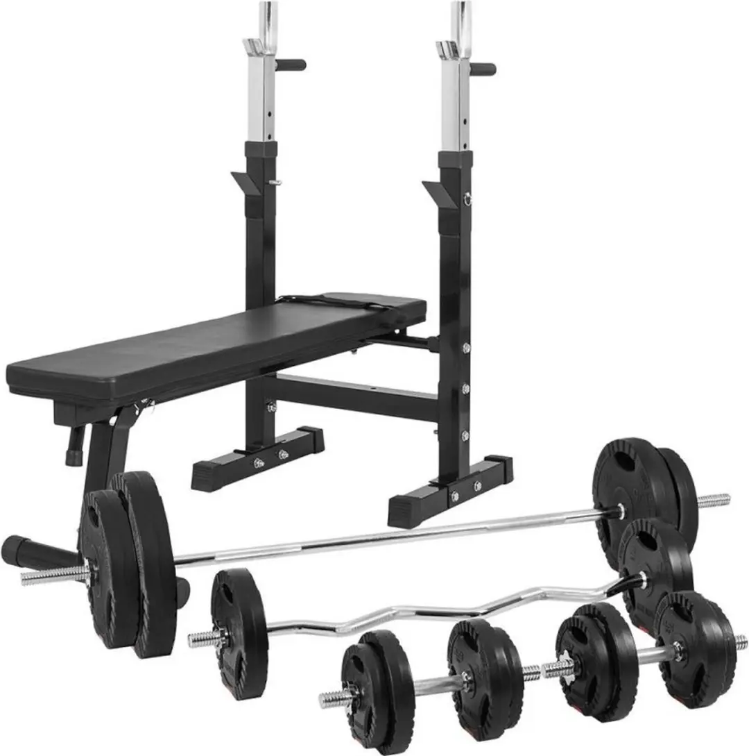 Gorilla Sports Halterbank 100kg met halterset