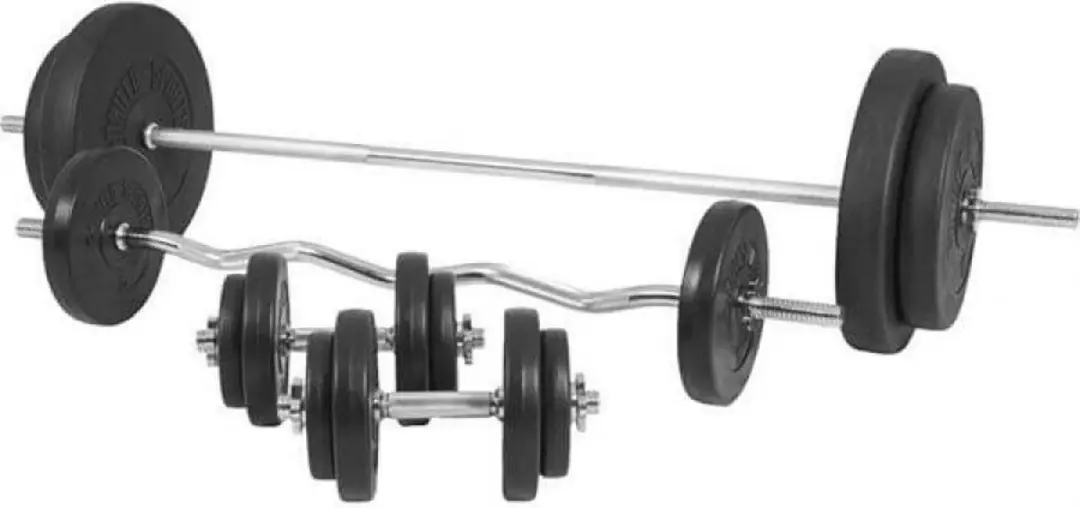 Gorilla Sports Multi Squat Rack 100kg Halterset - Zwart