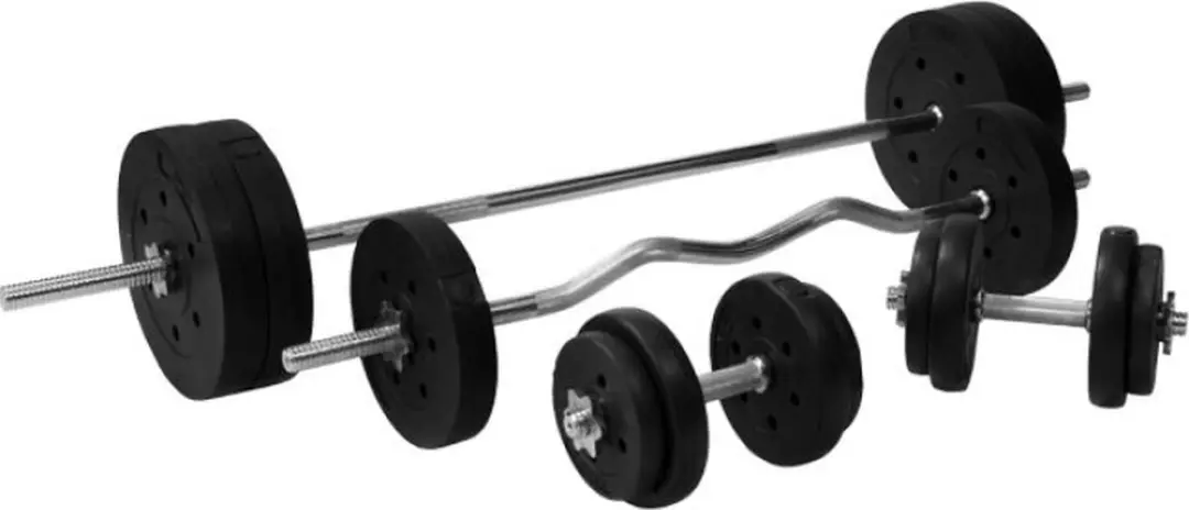 Gorilla Sports Multi Squat Rack 100kg Halterset - Zwart
