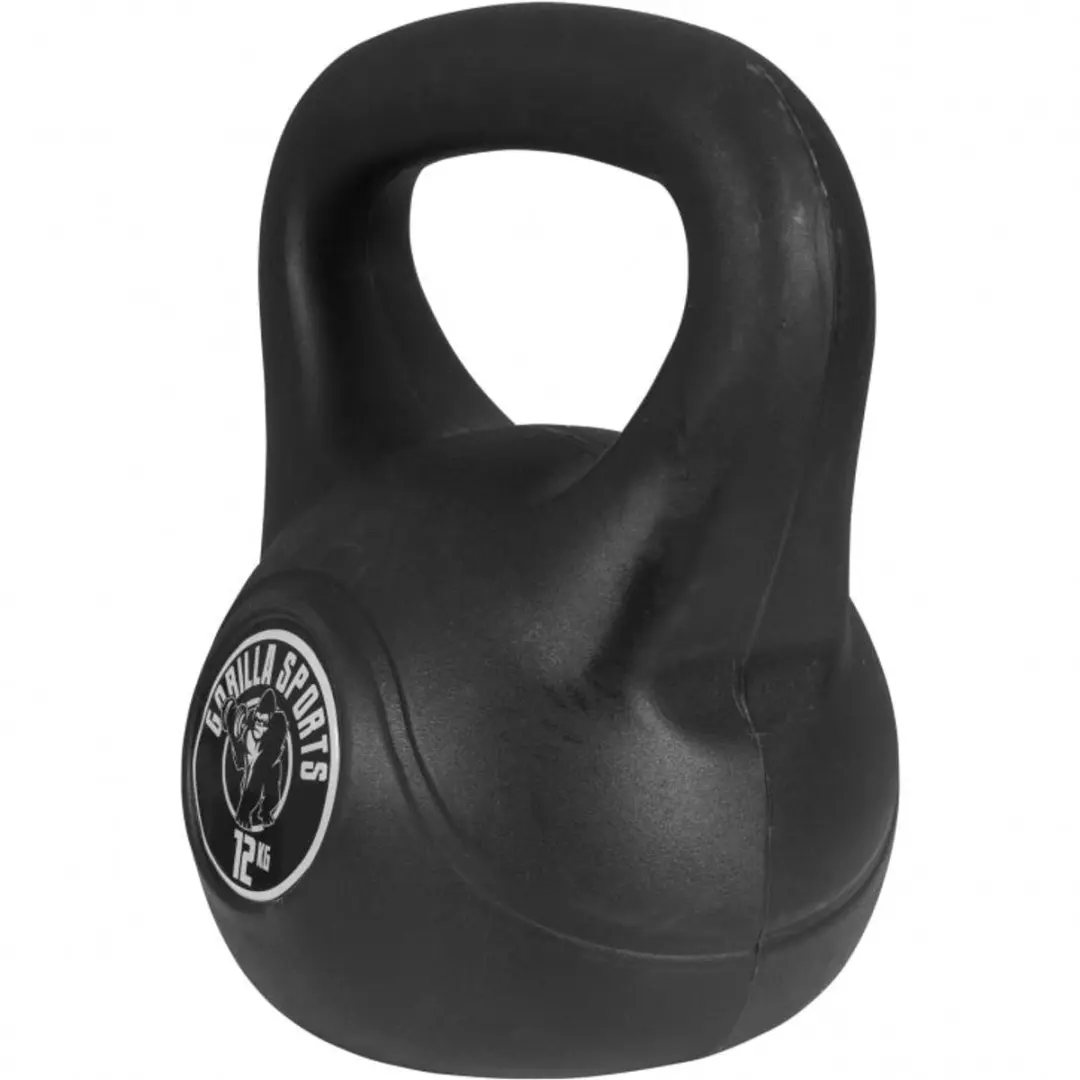 Gorilla Sports Kettlebells Set 25 kg - 12kg & 16kg - Zwart
