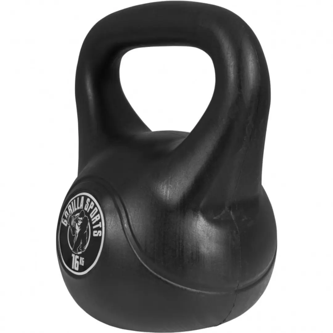 Gorilla Sports Kettlebells Set 25 kg - 12kg & 16kg - Zwart
