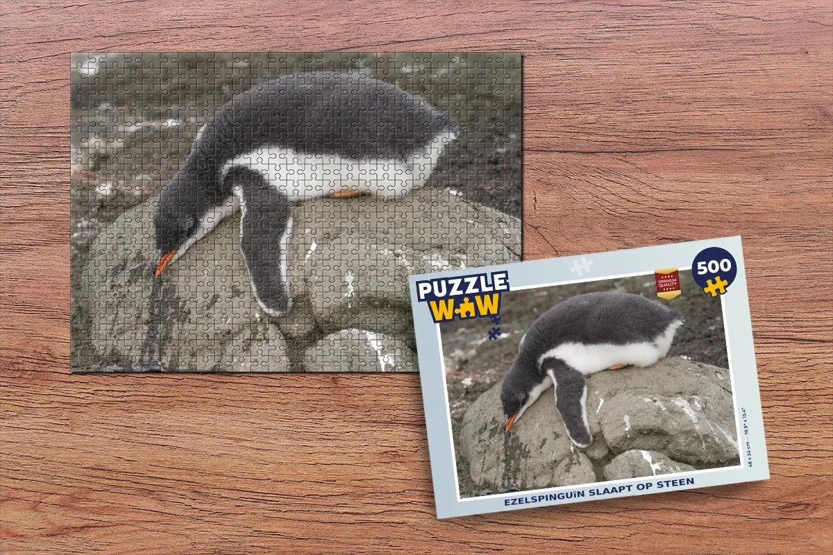 PuzzleWow Pinguïn Legpuzzel 500 Stuks - Multicolor