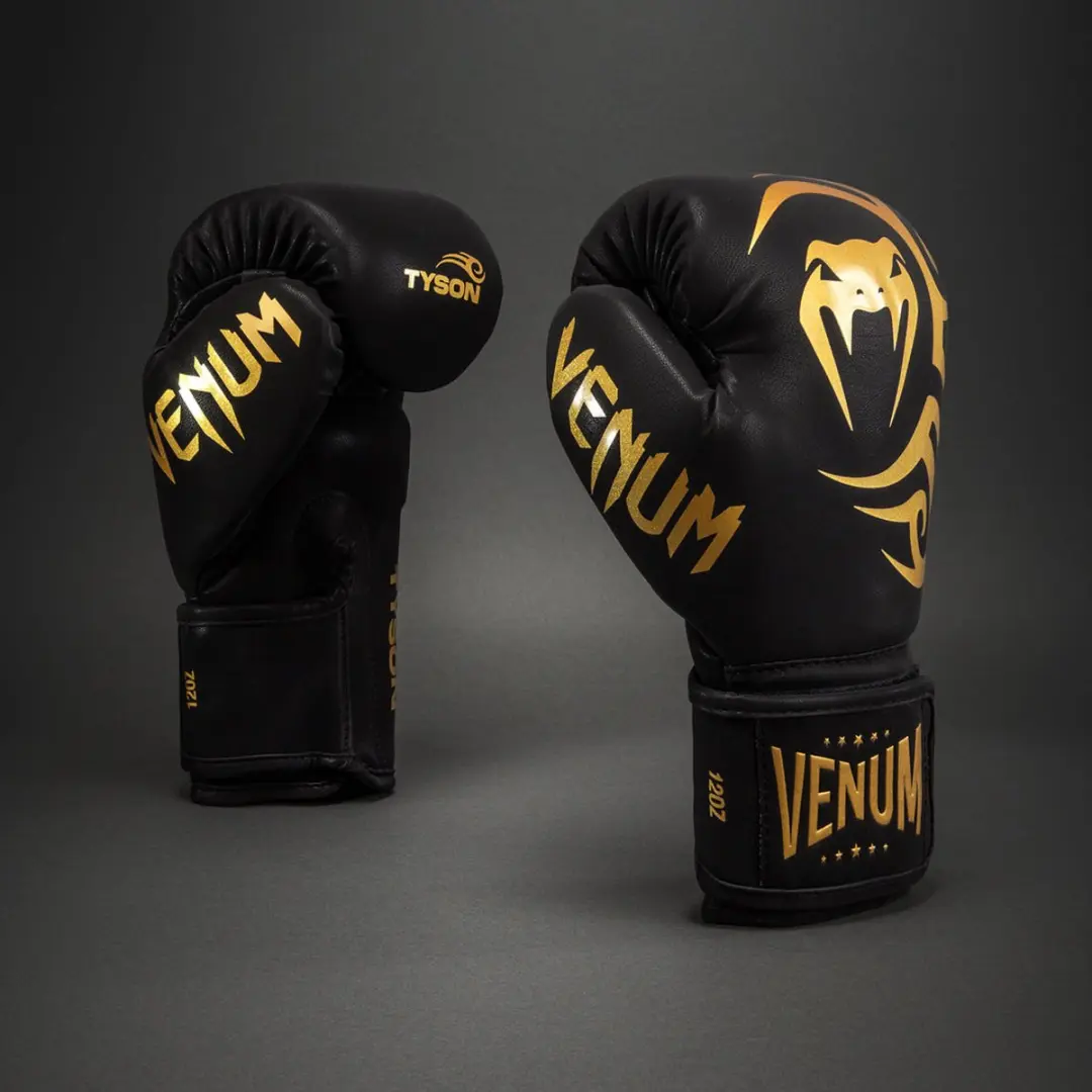 Venum Mike Tyson Replica Bokshandschoenen 14 oz - Zwart/Goud