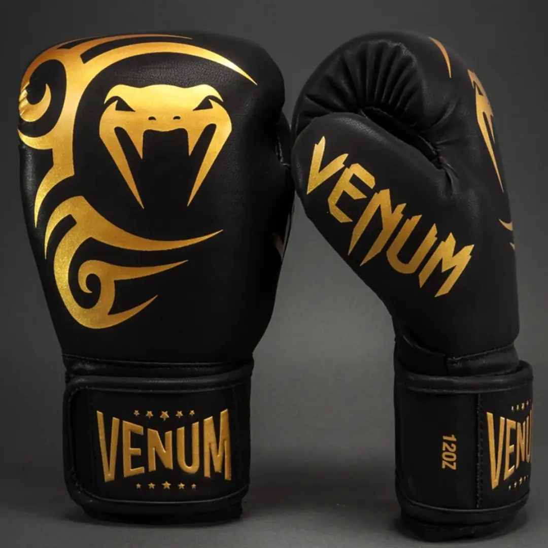 Venum Mike Tyson Replica Bokshandschoenen 12 oz - Zwart/Goud