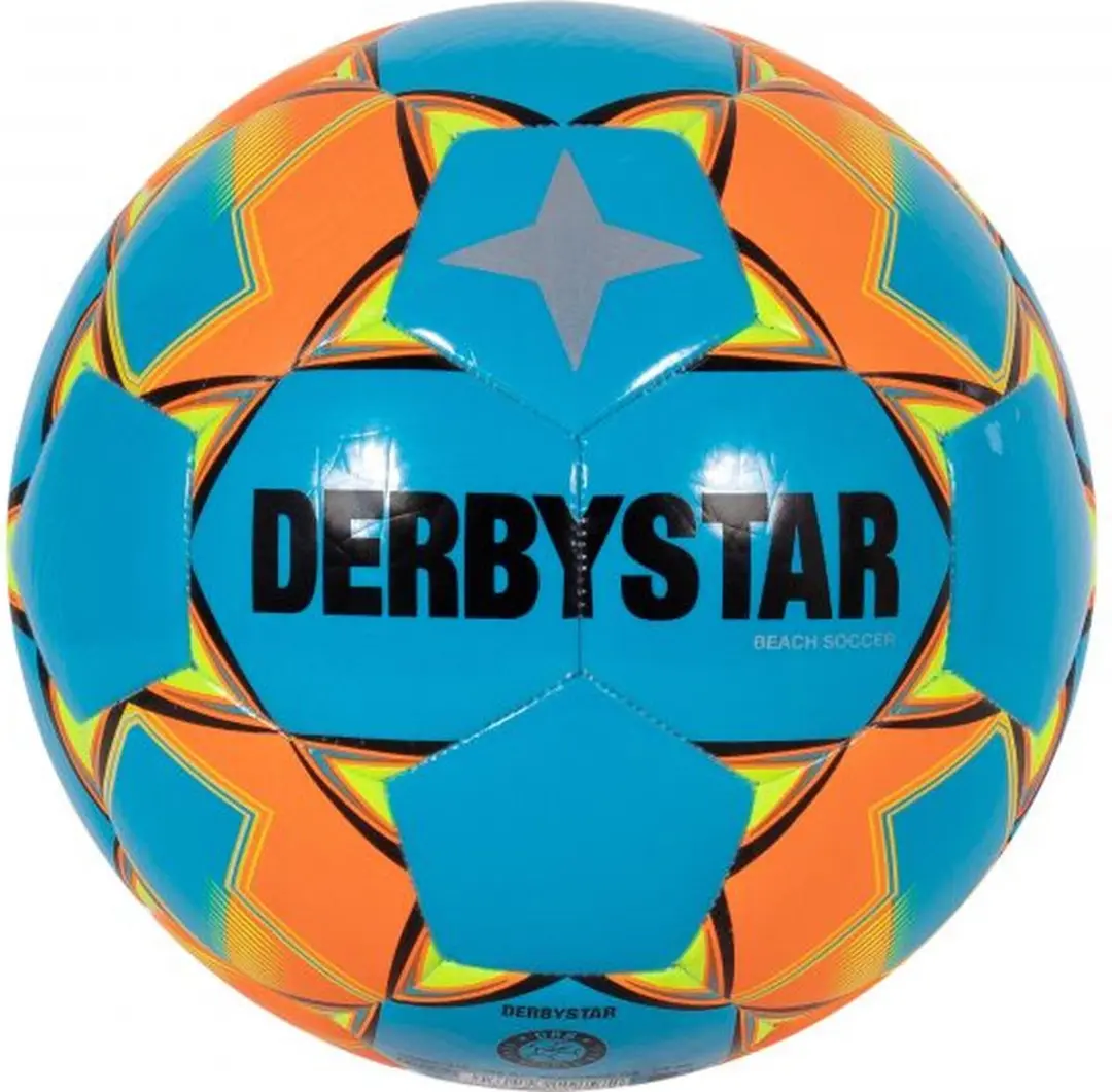 Derbystar Beach Soccer Bal Maat 5 - Blauw/Geel - afbeelding 6 van 6