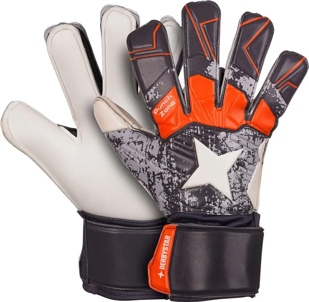 Derbystar Attack Xp17 Keepershandschoenen 502003 - 4 - Grijs/Orange