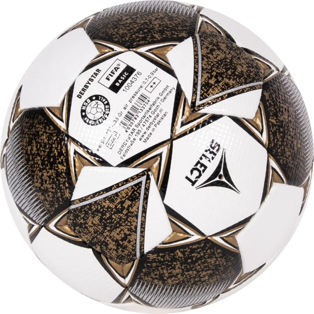 Derbystar Classic TT II Voetbal Maat 5 - Wit/Goud