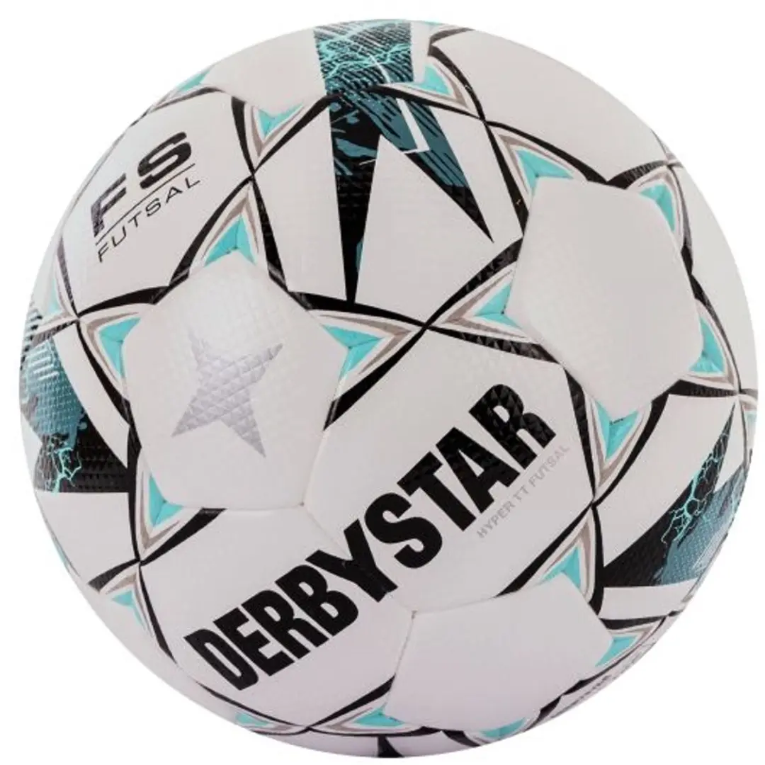 Derbystar Futsal Hyper TT II Bal - Maat 4 - Wit/Light Blauw - afbeelding 6 van 6