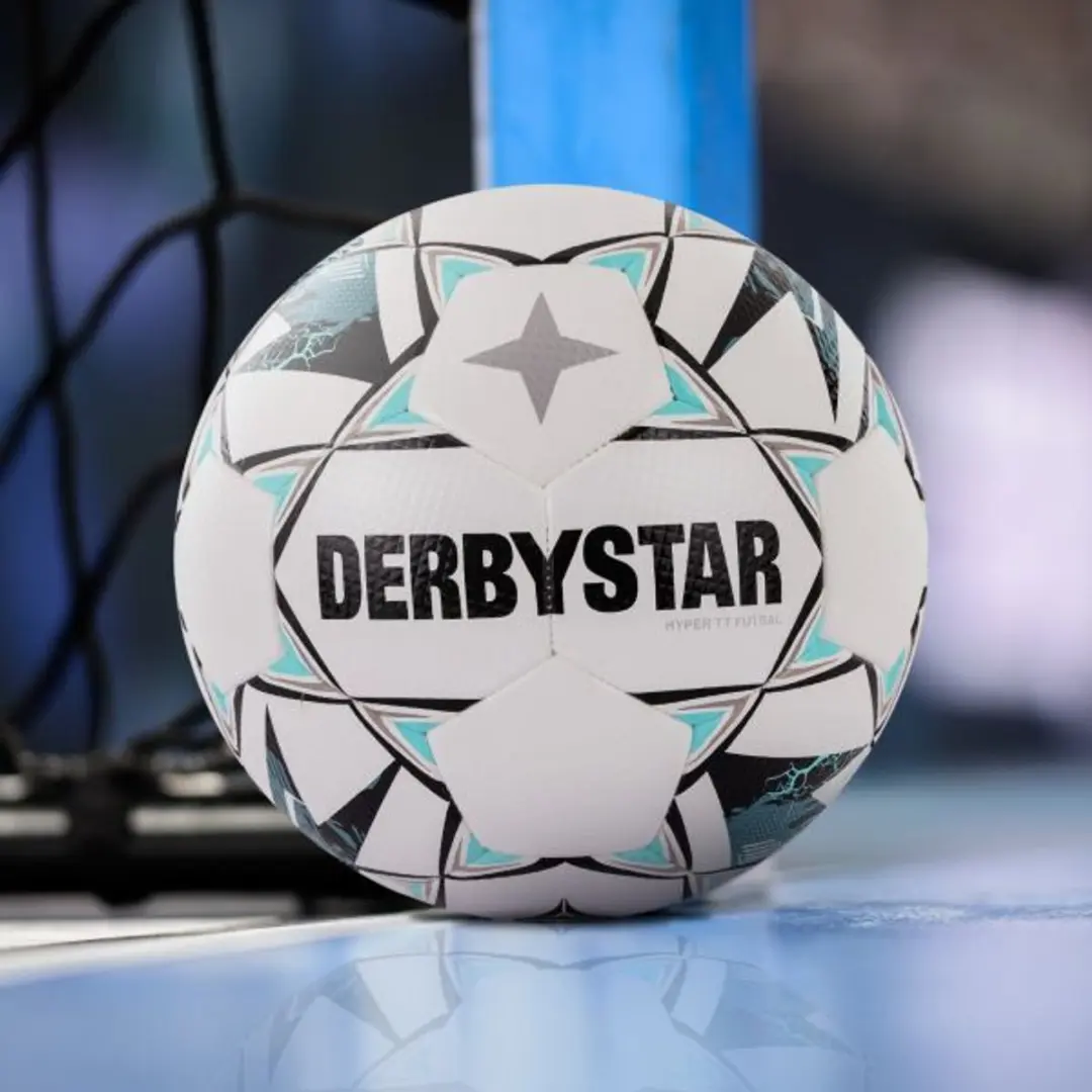 Derbystar Futsal Hyper TT II Bal - Maat 4 - Wit/Light Blauw