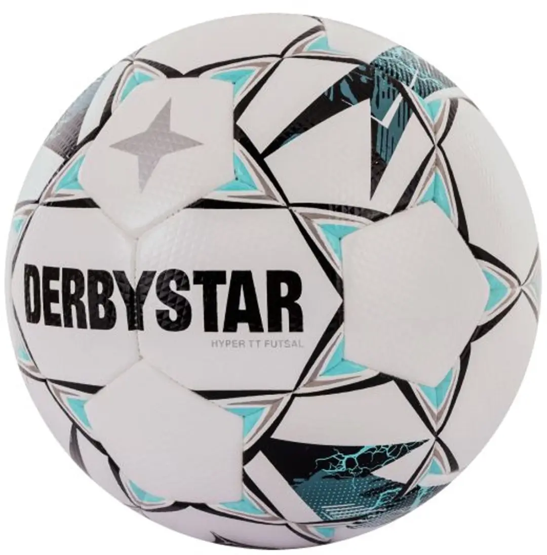 Derbystar Futsal Hyper TT II Bal - Maat 4 - Wit/Light Blauw