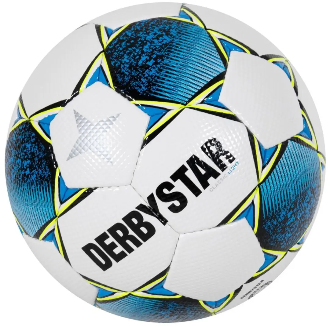 Derbystar Classic Light II Voetbal - Maat 5 - Wit/Blauw - afbeelding 4 van 6