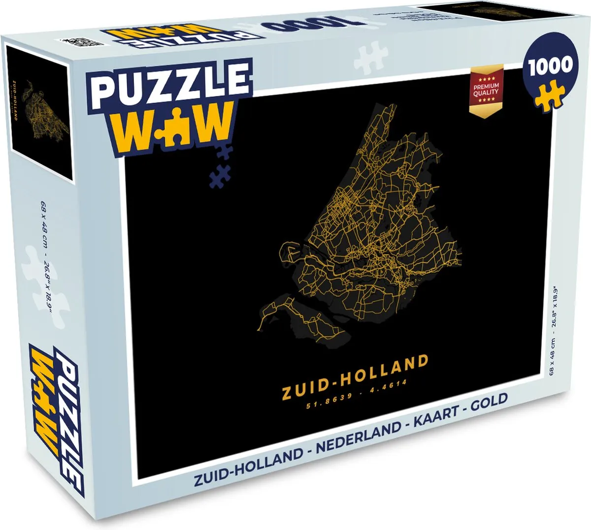 PuzzleWow Zuid-Holland Legpuzzel 1000 Stuks