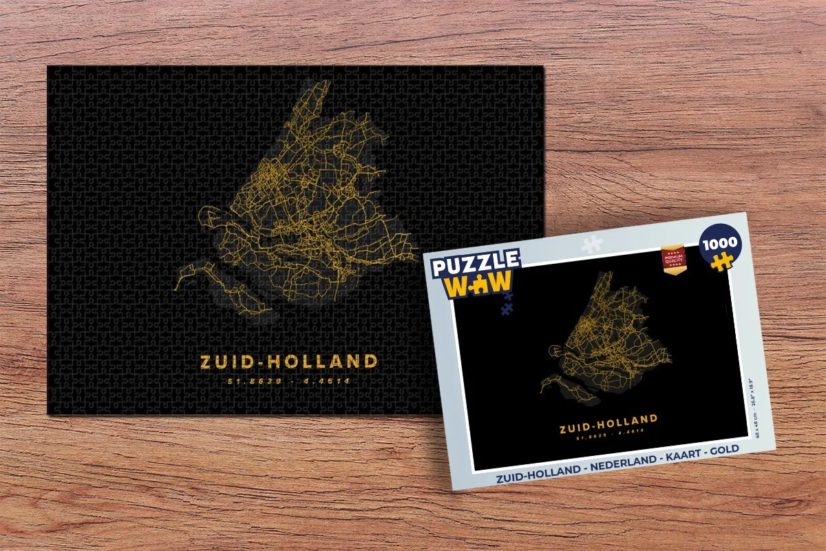 PuzzleWow Zuid-Holland Legpuzzel 1000 Stuks - Multicolor