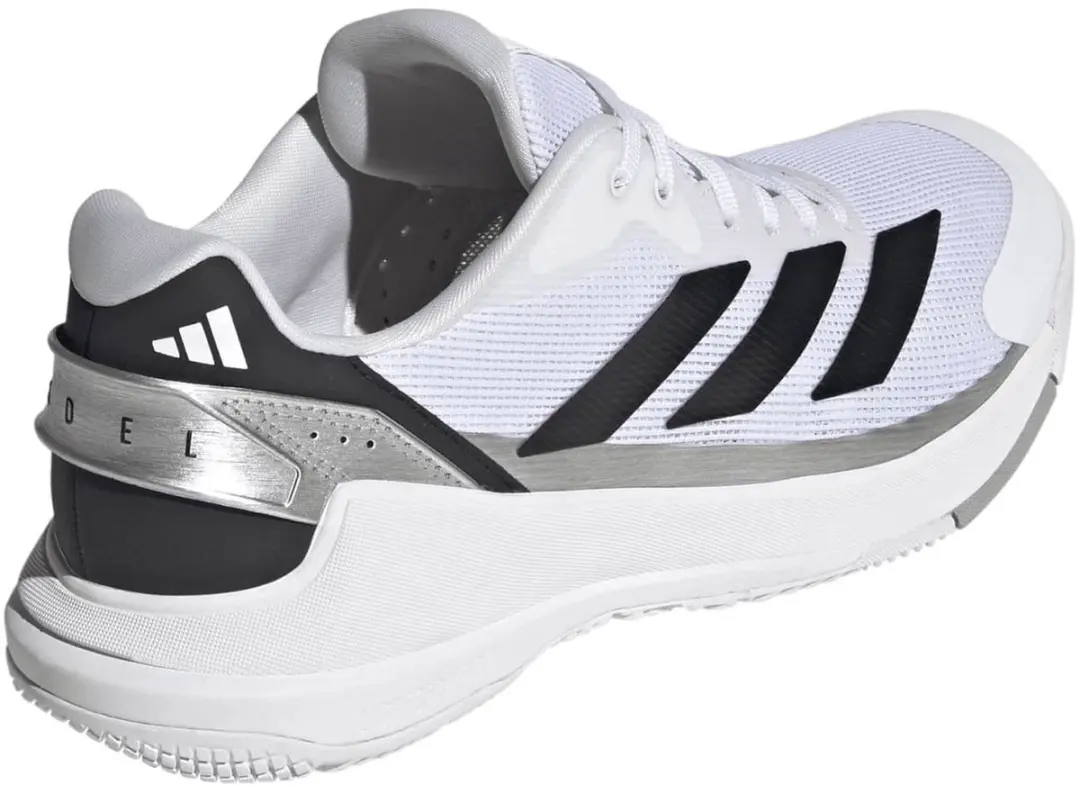 adidas Crazyquick Lightstrike Padelschoenen Heren - 44 2/3 - Wit/Zwart/Zilver - afbeelding 6 van 6