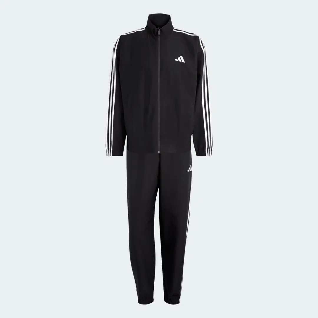 adidas 3-Stripes Woven Trainingspak M - Zwart - afbeelding 3 van 6