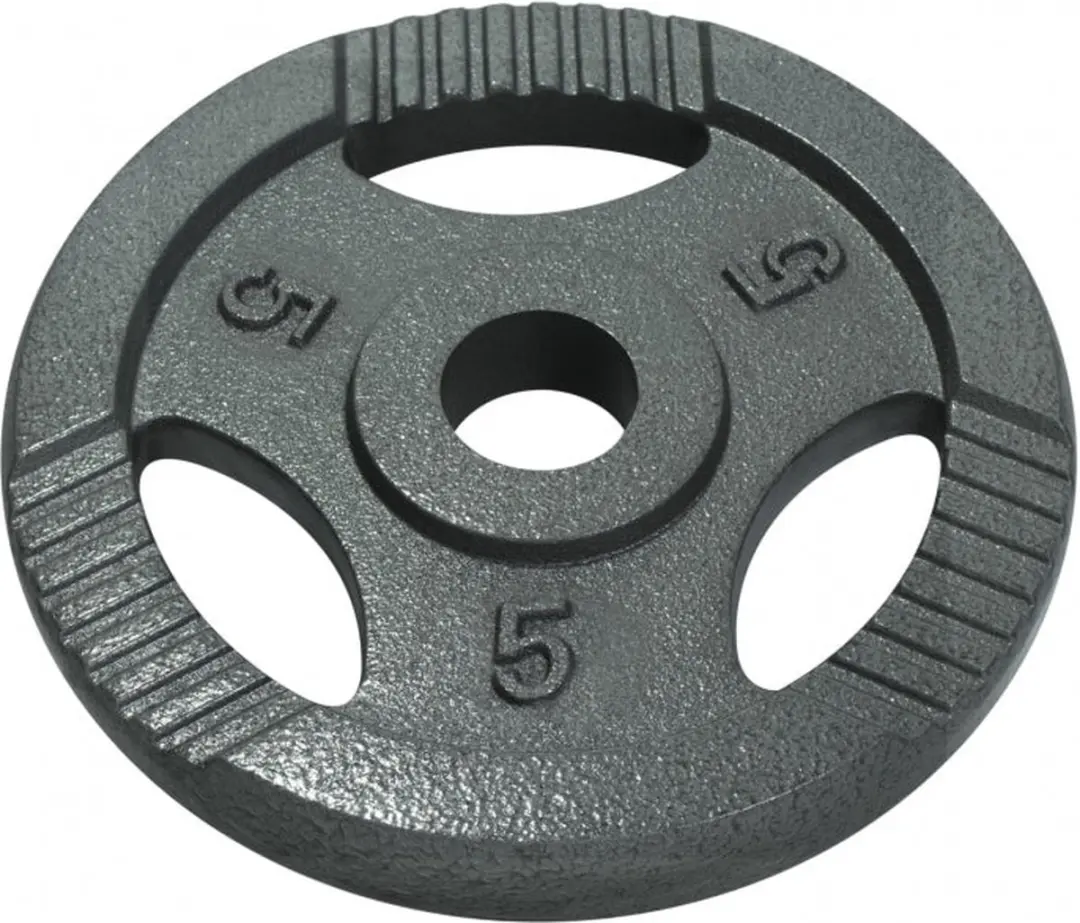 Gorilla Sports Halterschijf 5 kg - Gietijzer Grijs