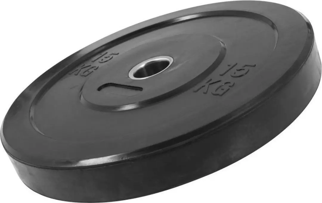 Gorilla Sports Halterschijf 15 kg - 50mm - Zwart