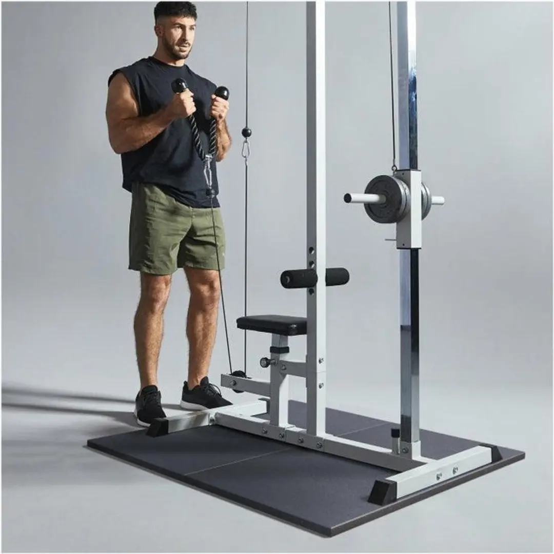 Gorilla Sports Rubber Vloermatten 50x50cm - 4 Stuks - Zwart - afbeelding 6 van 6