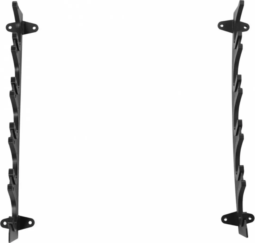 Gorilla Sports Halterrek Wandmontage - 5 Stangen - Zwart