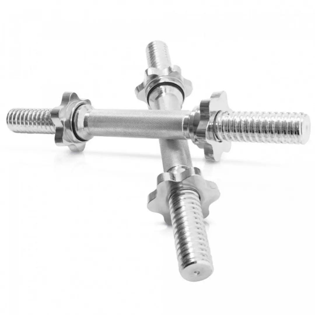 Gorilla Sports EZ Curl Halterstangen 30mm - Set - Zilver