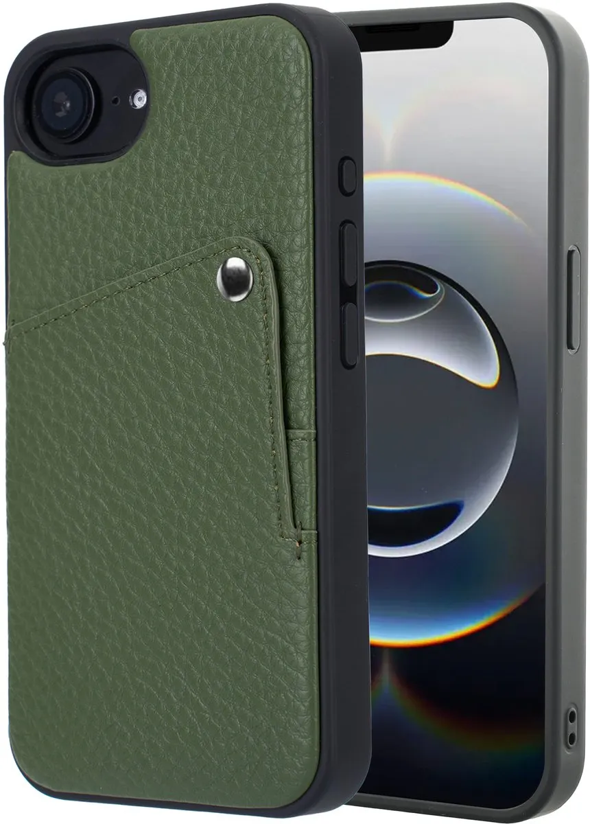 Selencia Hoesje iPhone 16e Sage Green