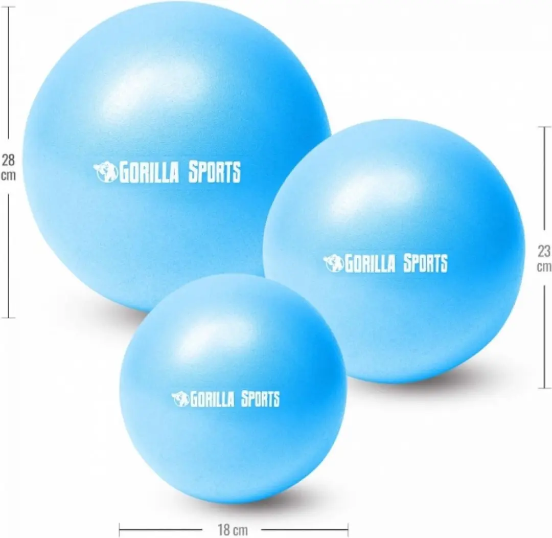 Gorilla Sports Mini Pilatesbal 28cm - Geel