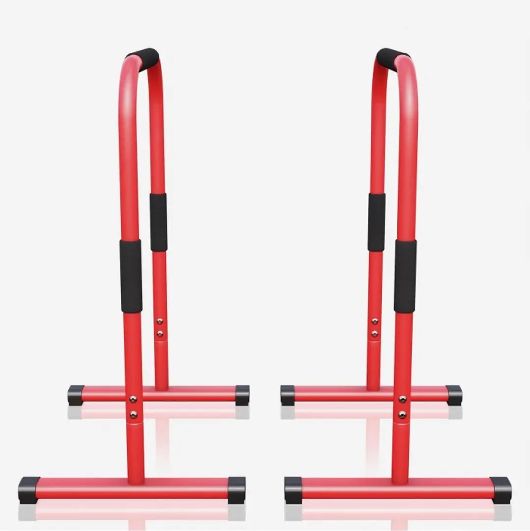 Gorilla Sports Dip Bars Deluxe - Rood