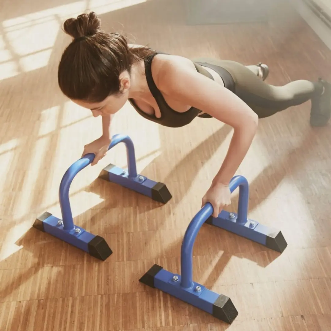 Gorilla Sports Push Up Bars - Blauw - 2 Stuks
