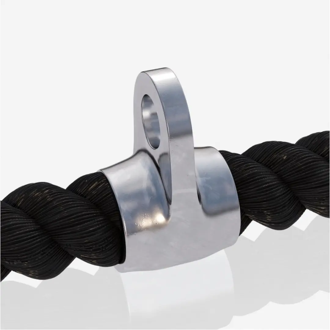 Gorilla Sports Pararelle Roeigreep - Triceps Touw - Zwart