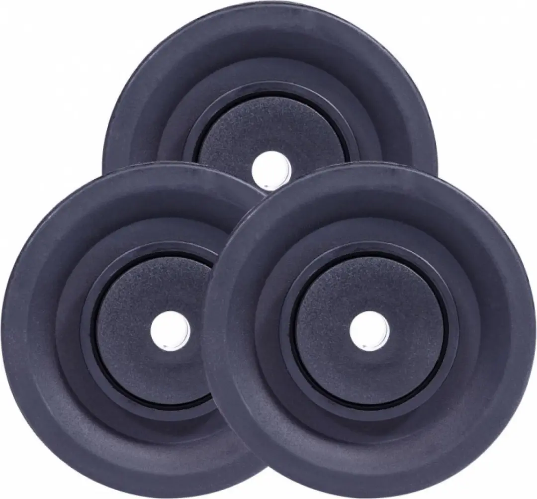 Gorilla Sports Katrollen Set 3 Stuks - Zwart