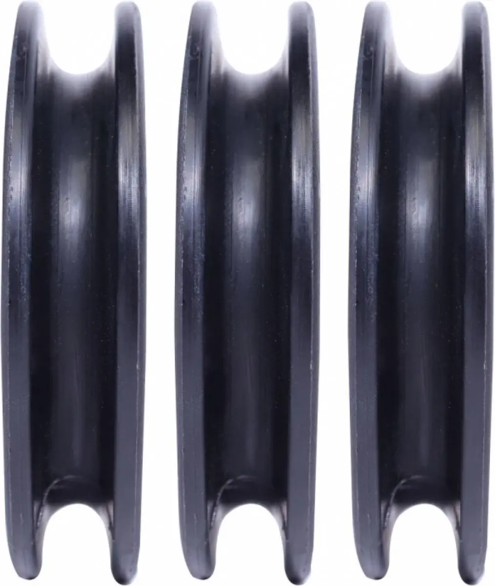 Gorilla Sports Katrollen Set 3 Stuks - Zwart