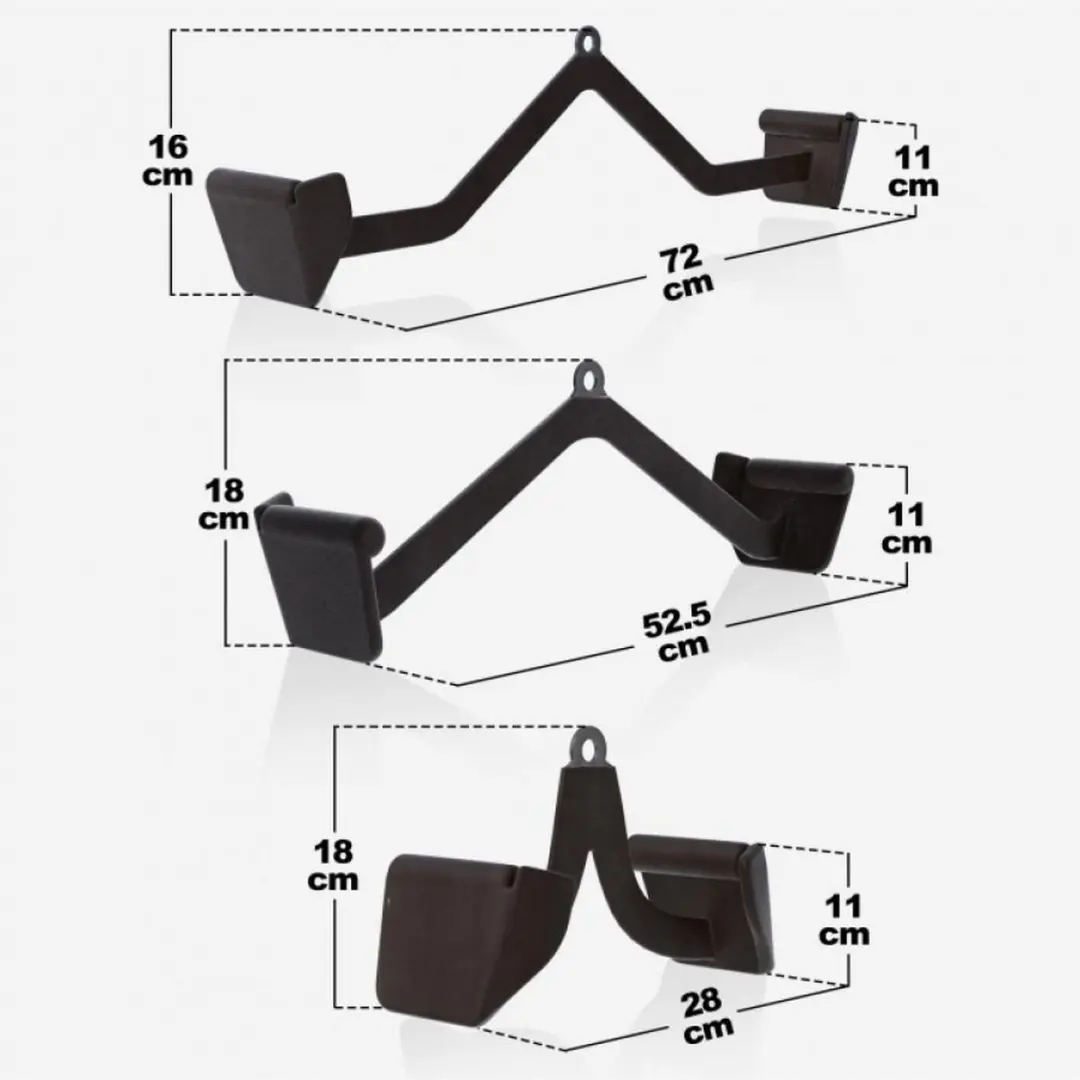 Gorilla Sports Roeigrepen Set 3 Stuks - Anti-slip - Zwart