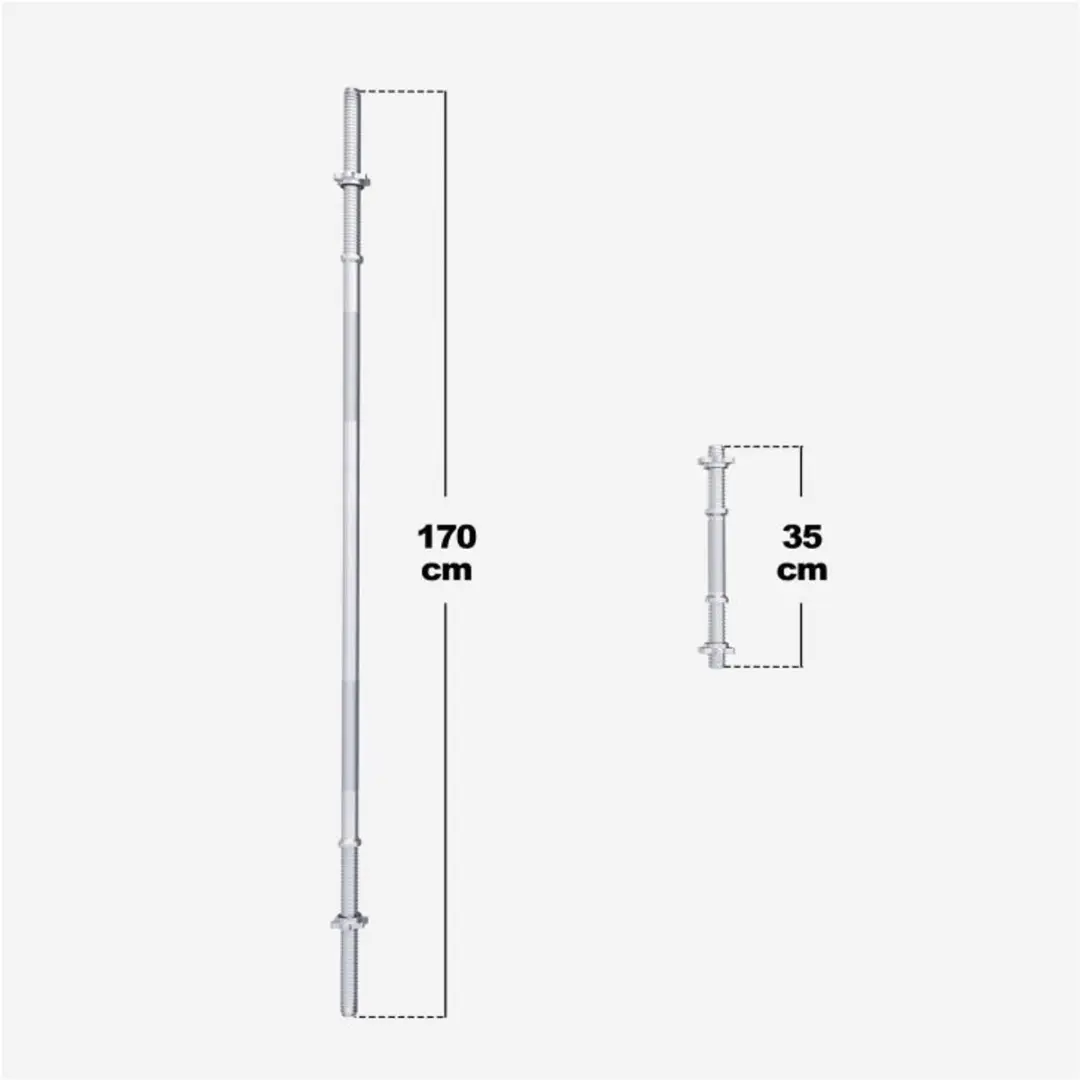 Gorilla Sports Halterset 60kg - 21 Stuks - 30mm - Zwart