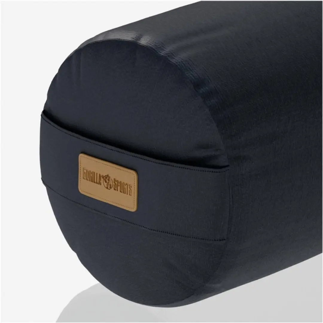 Gorilla Sports Yoga Bolster 65x20cm - Zwart