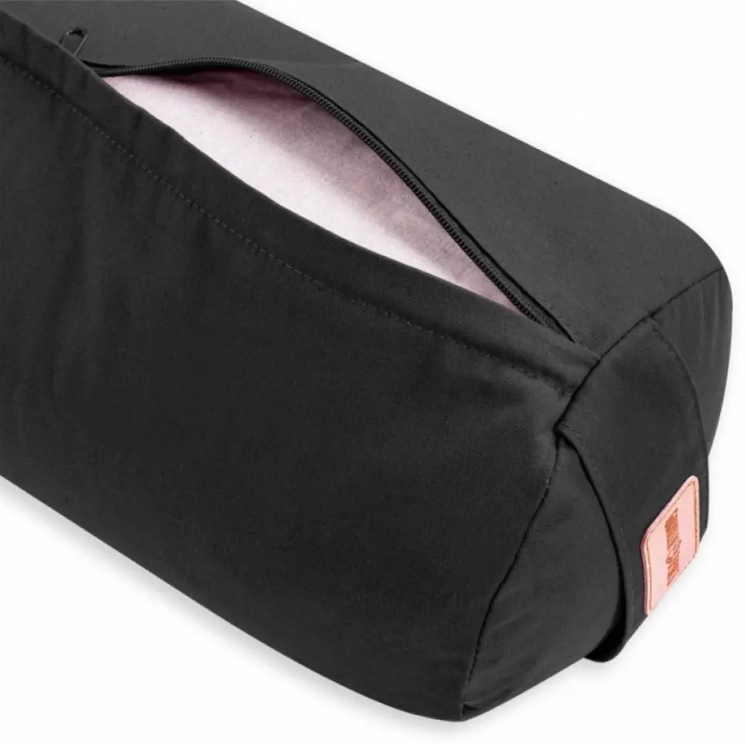 Gorilla Sports Yoga Bolster 65x20cm - Zwart