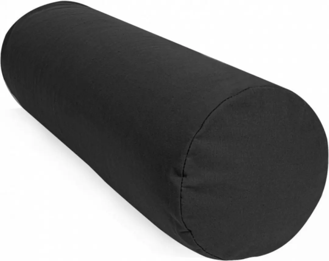Gorilla Sports Yoga Bolster 65x20cm - Zwart