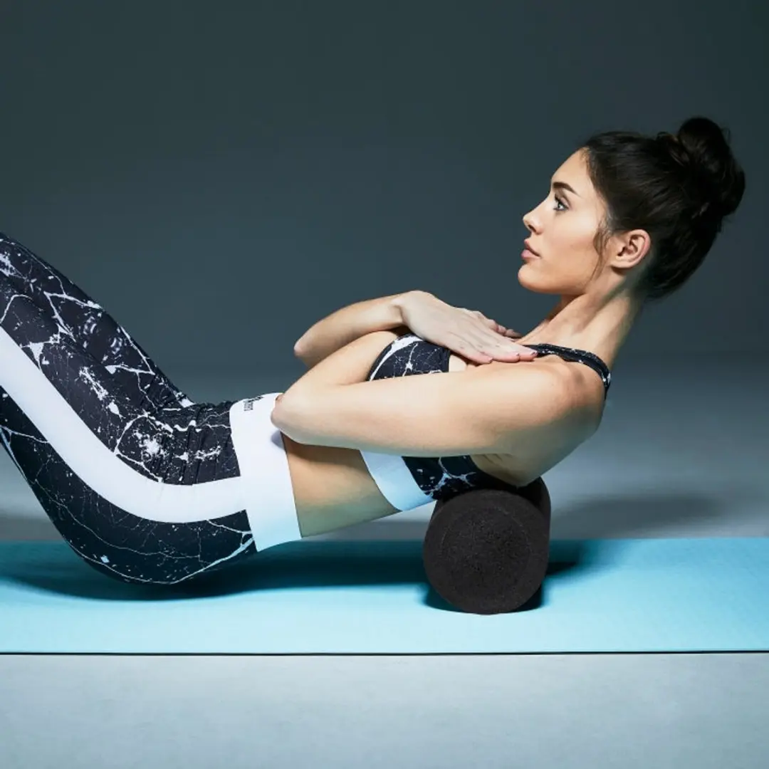 Gorilla Sports Pilates Rol 90x15cm - Zwart